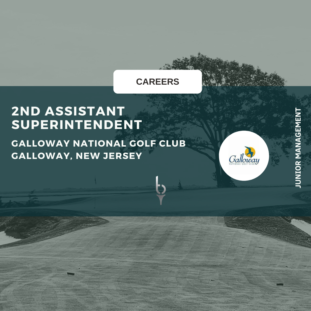 2ND ASSISTANT SUPERINTENDENT – GALLOWAY NATIONAL GOLF CLUB
